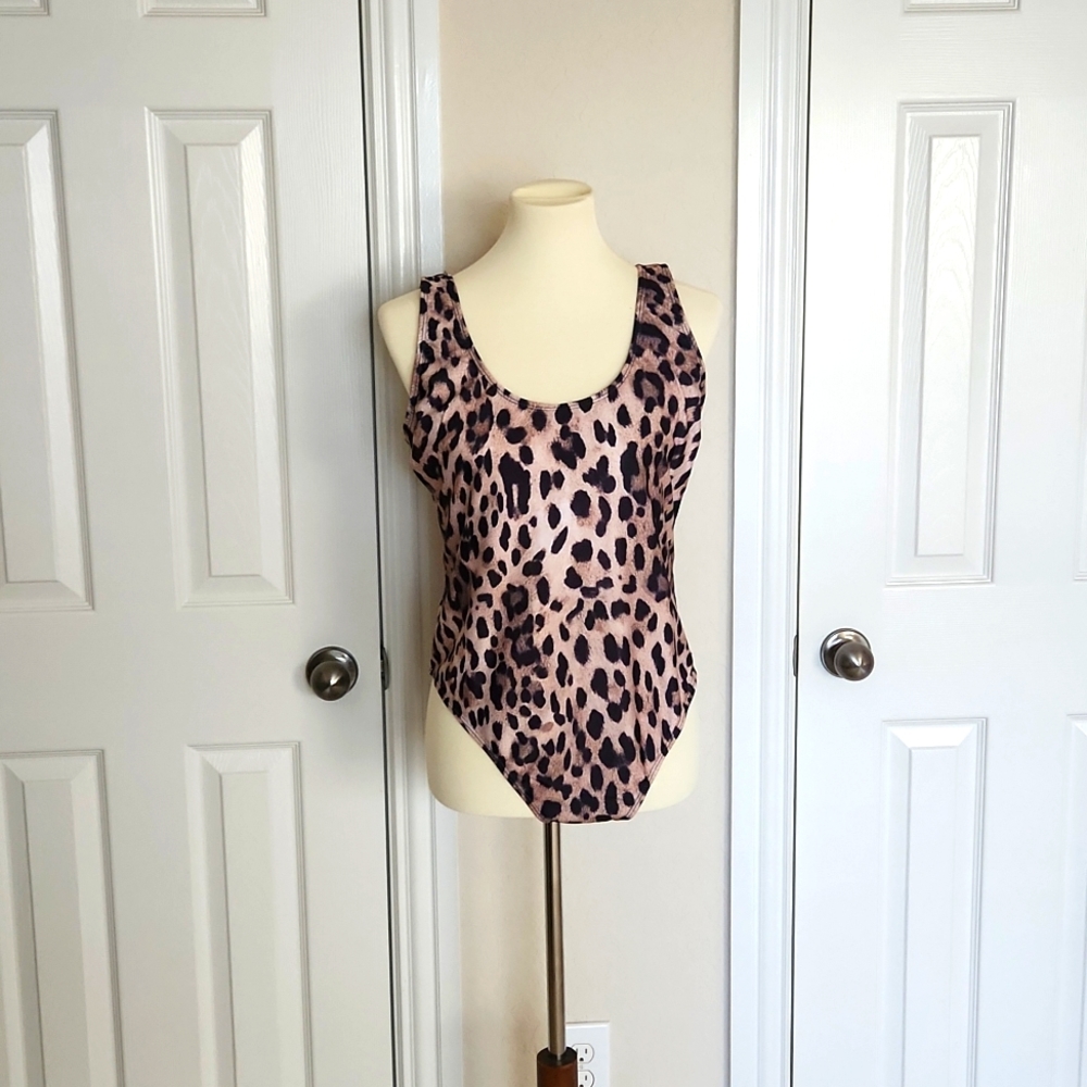 Boohoo Leopard Swimsuit